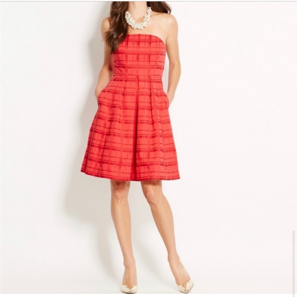 《 Vineyard Vines 》Strapless Grosgrain Dress